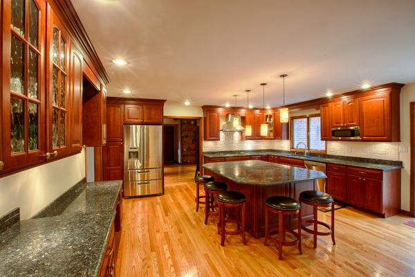 Cherry Kitchen Cabinet Repair in La Vernia